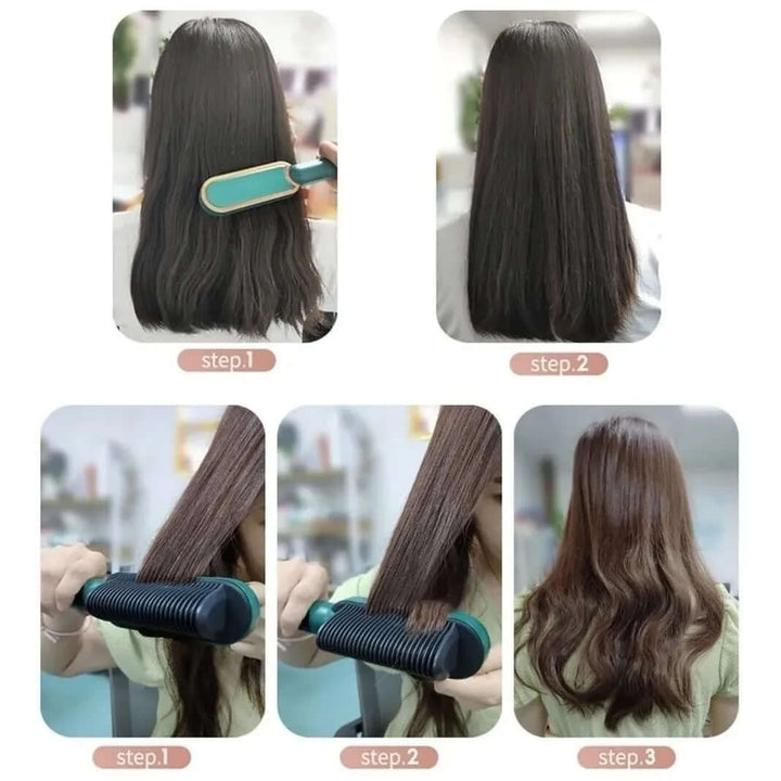 Cepillo Secador Alisador Plancha Cerámica 6 Niveles 45w