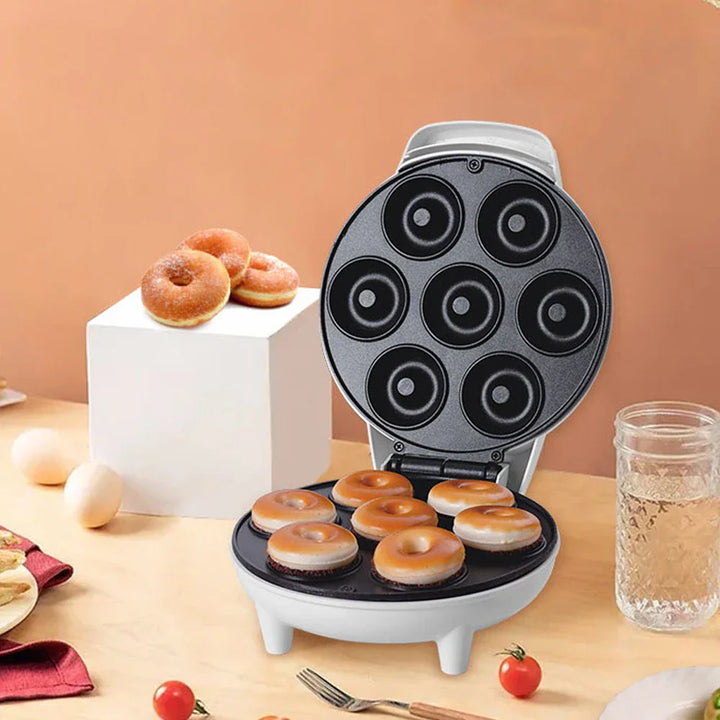 Mini Maquina Hacer Donas Donuts Antiadherente 7 Rosquillas