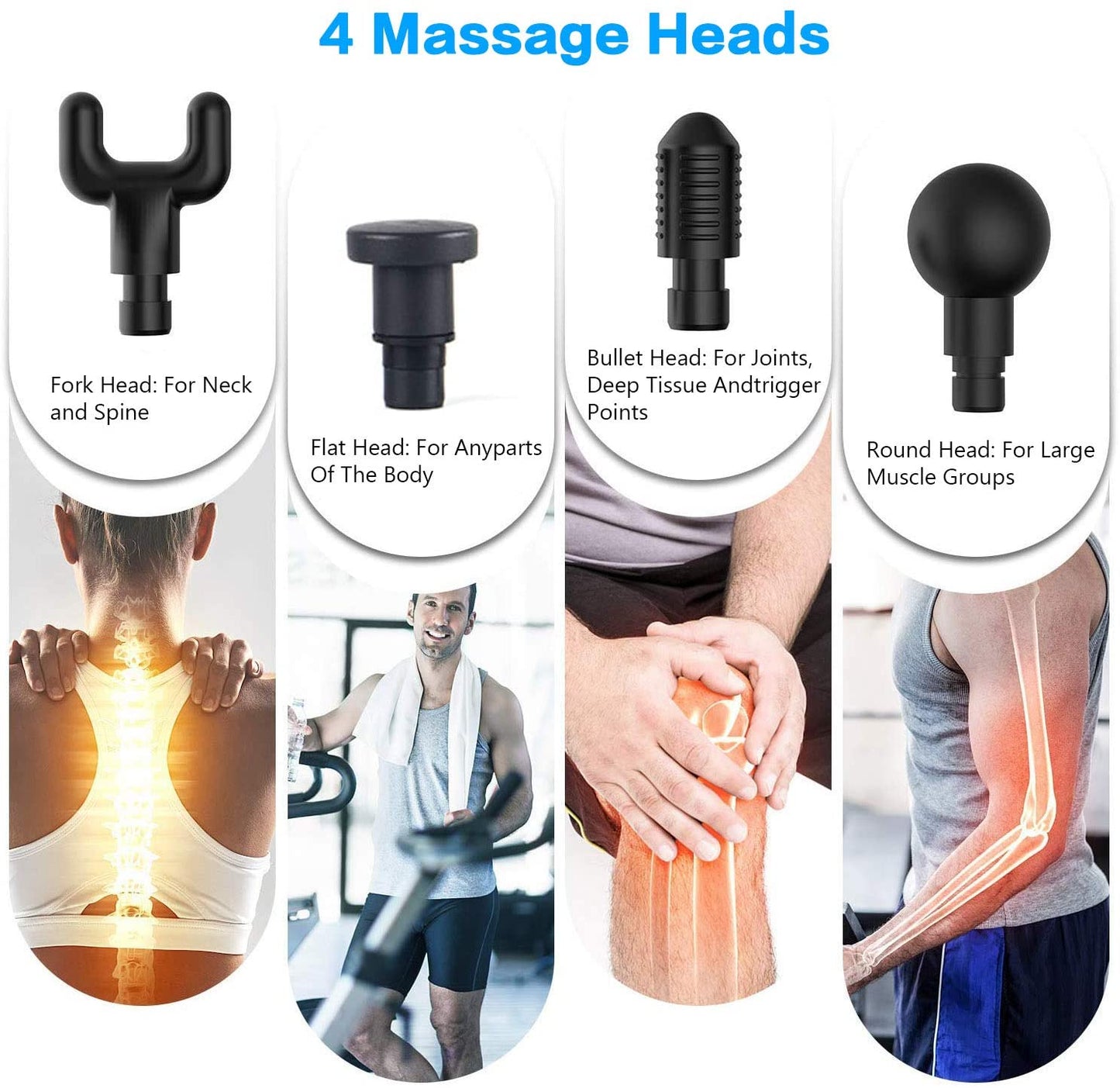 Masajeador Muscular Terapéutico Inalámbrico Facial Gun